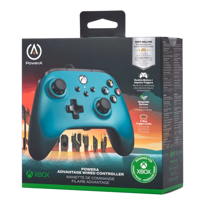 GameStop PowerA Advantage Wired Controller for Xbox Series X/S - Satin Teal