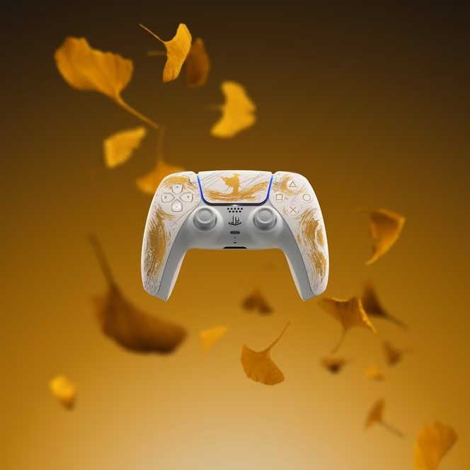 GameStop Sony DualSense Wireless Controller for PlayStation 5 - Ghost of Yotei Gold Limited Edition