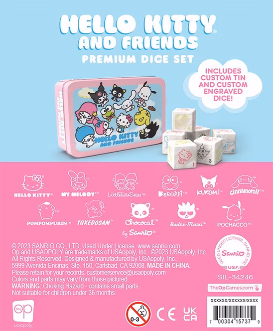 GameStop Hello Kitty and Friends Premium Dice Set