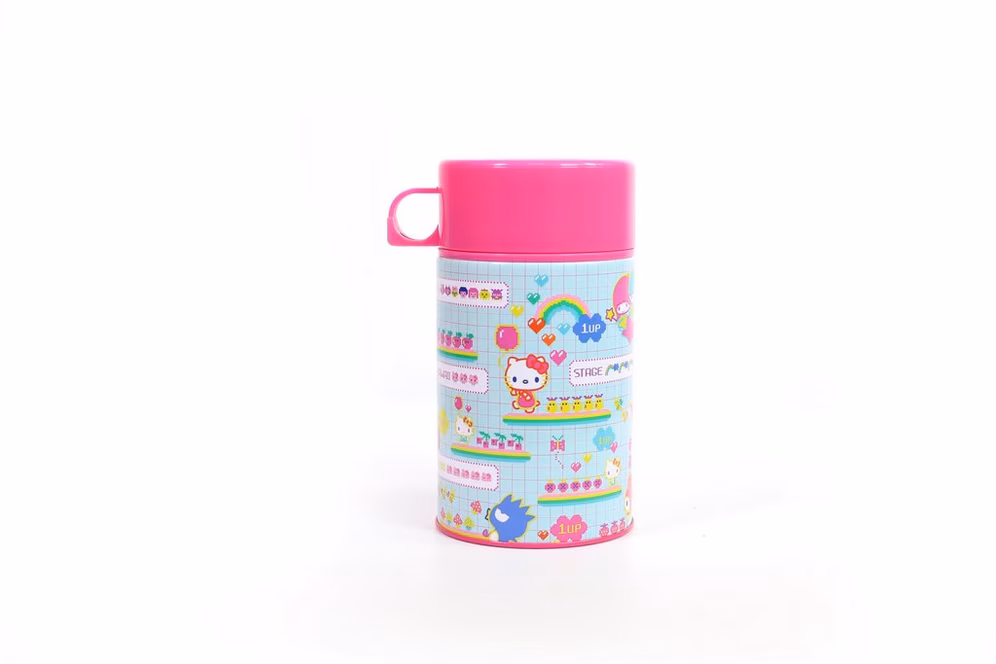 GameStop Hello Kitty Kawaii Arcade Lunch Box with Beverage Container
