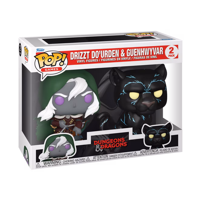GameStop Funko POP! Games: Dungeons and Dragons Drizzt and Guenhwyvar Vinyl Figure Set