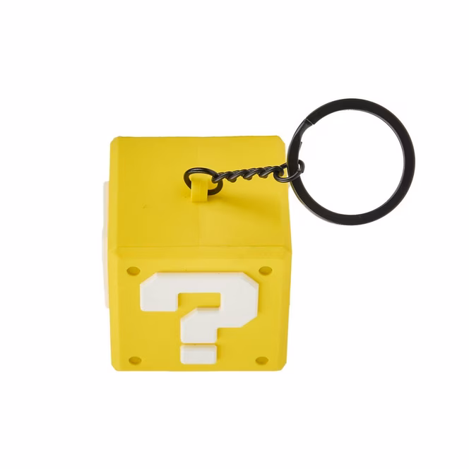 GameStop Super Mario Bros. Question Block 3D Keychain