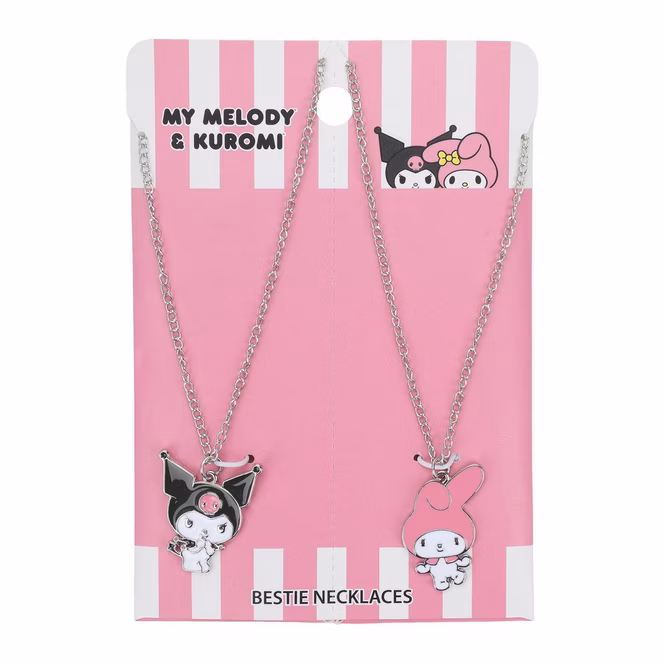 GameStop Sanrio Kuromi My Melody Best Friends Necklace Set