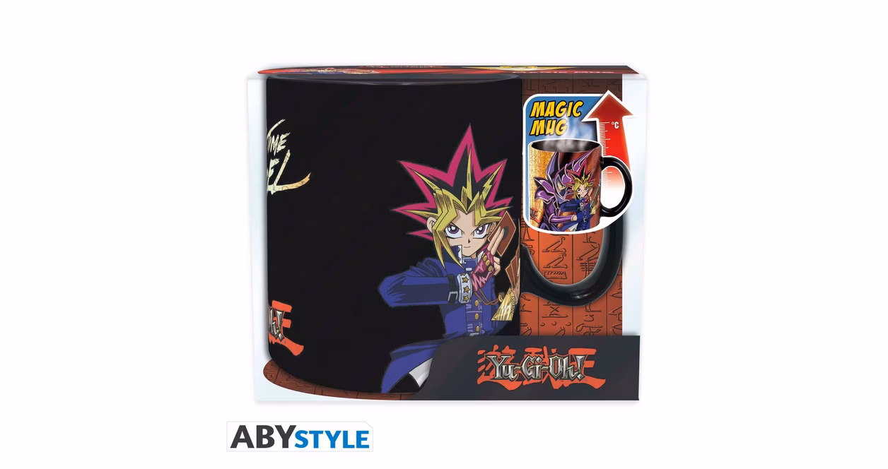GameStop ABYstyle Yu-Gi-Oh! Yugi vs Kaiba Heat Change 16 oz. Coffee Mug