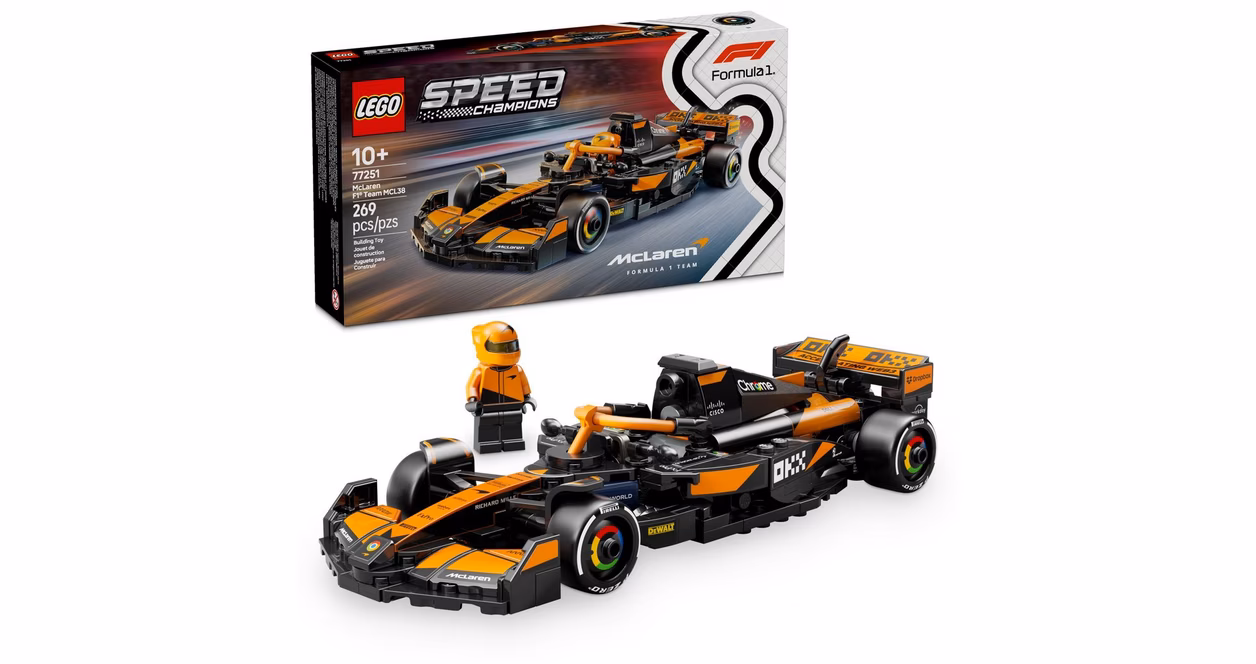 GameStop LEGO Speed Champions McLaren F1 Team MCL38 Race Car Building Set 77251