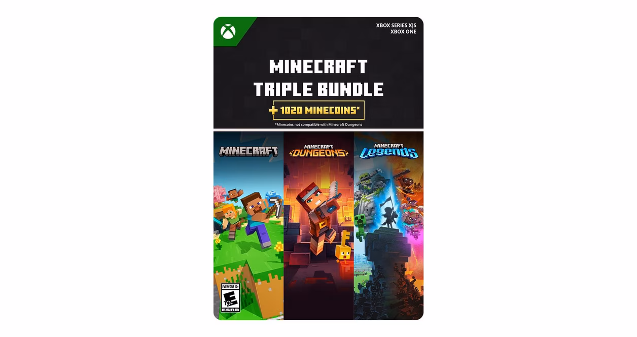 GameStop Minecraft Triple Bundle- Xbox Series X/S
