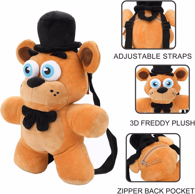 GameStop Five Nights At Freddy's Freddy Fazbear Plush Mini Backpack