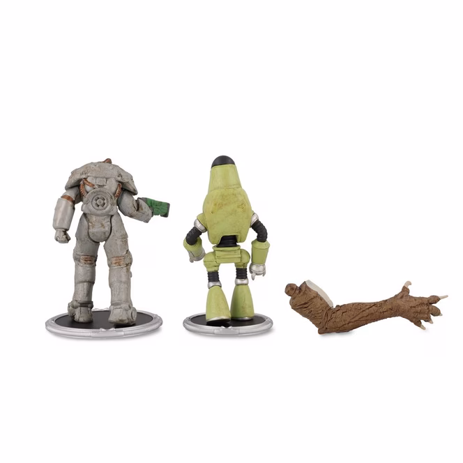 GameStop Fallout X01 and Protectron (Build-A-Figure -Deathclaw) 3-in Action Figure Set