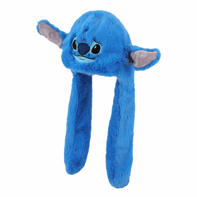 GameStop Disney Lilo and Stitch - Stitch Fuzzy Unisex Tassel Beanie Laplander with Moveable Ears