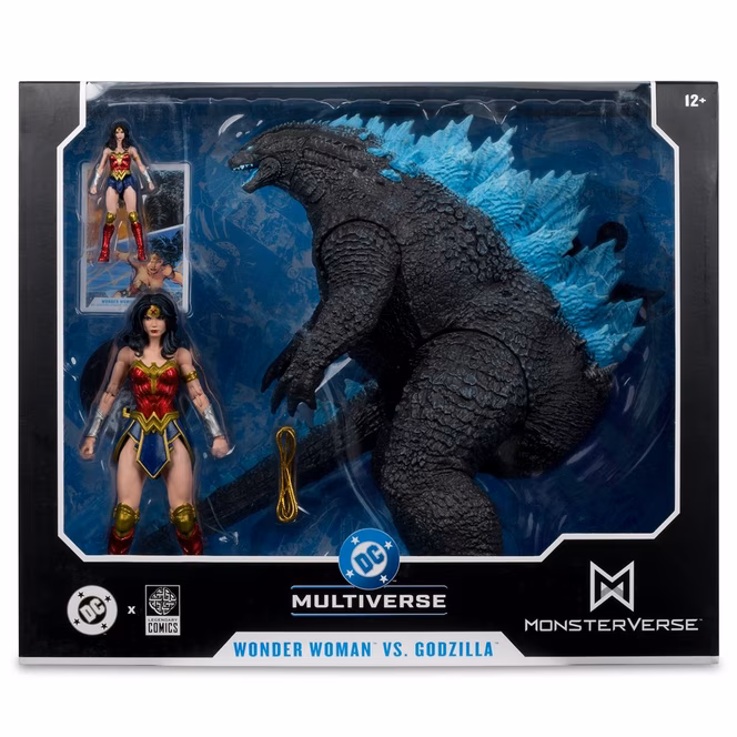 GameStop McFarlane Toys DC Multiverse Justice League Wonder Woman vs Atomic Blast Godzilla Action Figures 2-Pack
