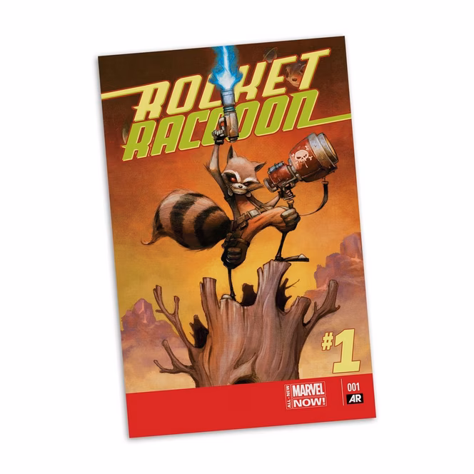 GameStop McFarlane Toys Collection Marvel Comic Rocket Raccoon a Chasing Tale Rocket Raccoon 1:6th Scale Statue