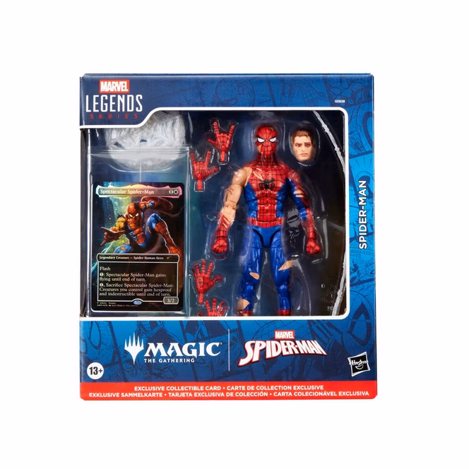 GameStop Hasbro Marvel Legends Series Magic: The Gathering Battle-Damaged Spider-Man 6-in Action Figure