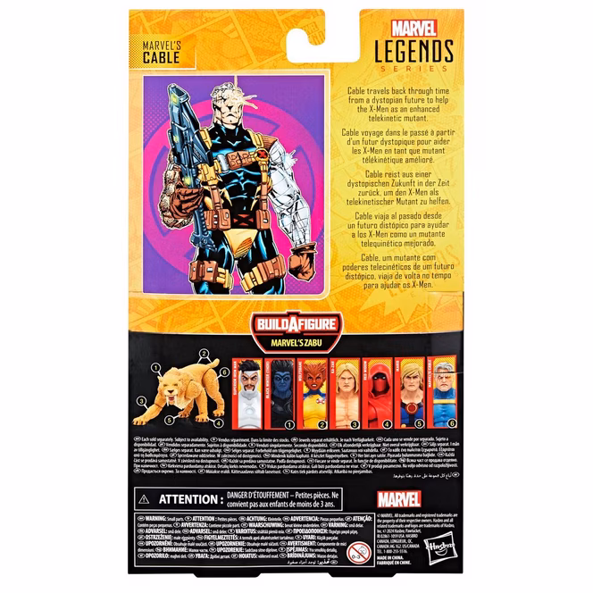 GameStop Hasbro Marvel Legends Series Cable Build-A-Figure Zabu 6-in Action Figure