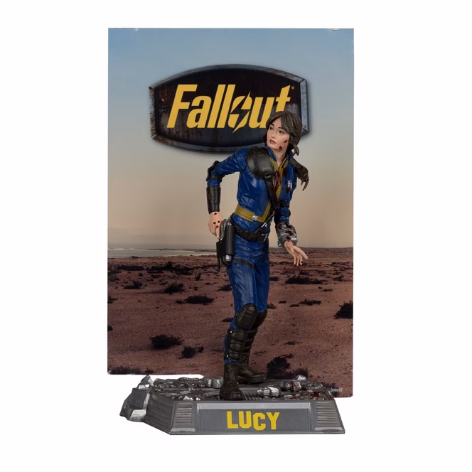 GameStop McFarlane Toys Movie Maniacs Fallout Lucy Maximus the Ghoul and Vault Boy 4-piece Figure