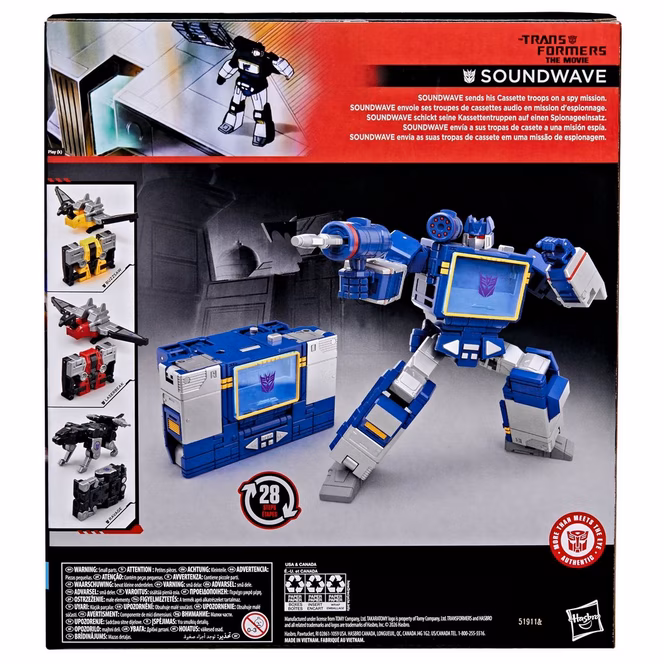 GameStop Hasbro Transformers Toys Studio Series Leader Class The Transformers: The Movie Soundwave 6.5-in Action Figure