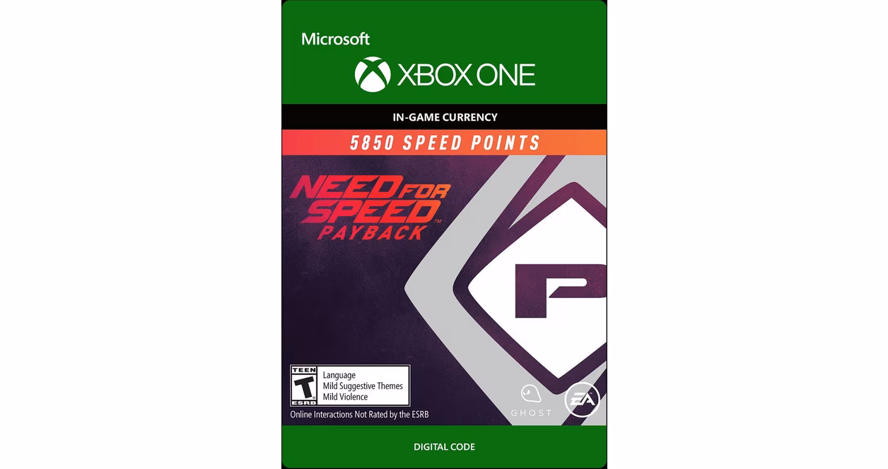 GameStop Need for Speed Payback 5,850 Speed Points