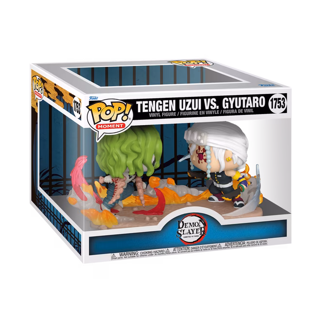 GameStop Funko POP! Moments: Demon Slayer: Kimetsu no Yaiba Tengen Vs Gyutaro 5-in Vinyl Figure