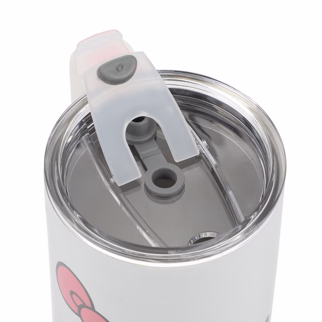 GameStop Sanrio Hello Kitty Stainless Steel with Pink Straw Charm and Silicone Boot