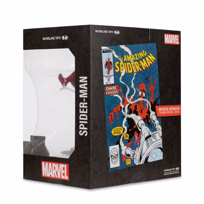 GameStop McFarlane Toys Marvel Collection The Amazing Spider-Man (Issue 302) 1:10th Scale Figure with Autograph GameStop Exclusive