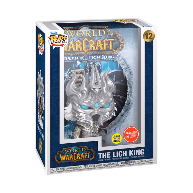GameStop Funko POP! Game Cover: World of Warcraft Wrath of the Lich King 8.5-in Glow-in-the-Dark Vinyl Figure GameStop Exclusive