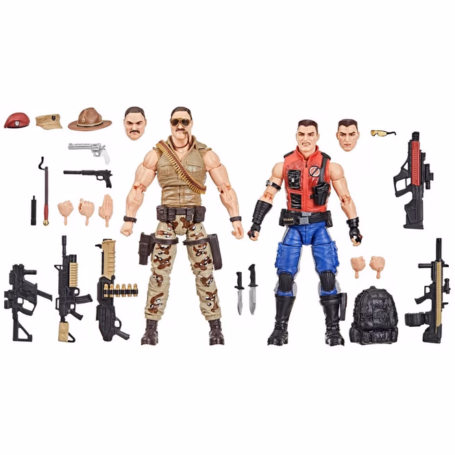 GameStop Hasbro G.I. Joe Classified Series G.I. Joe SGT Slaughter and Felix Mercer Stratton 6-in Action Figure Set 2-Pack