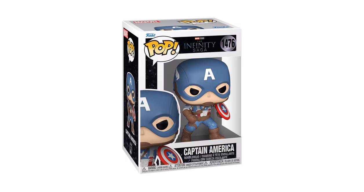 GameStop Funko POP! Marvel: Captain America - Captain America 3.7-in Vinyl Bobblehead Figure