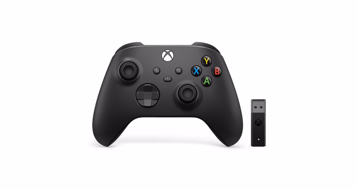 GameStop Microsoft Xbox Series X Wireless Controller with Wireless Adapter for Windows 10
