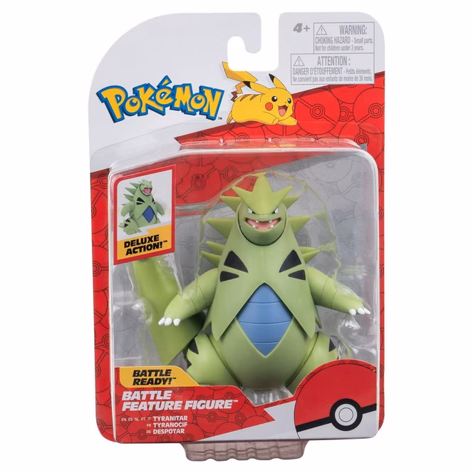 GameStop Jazwares Pokemon Tyranitar 4.5-in Battle Feature Figure