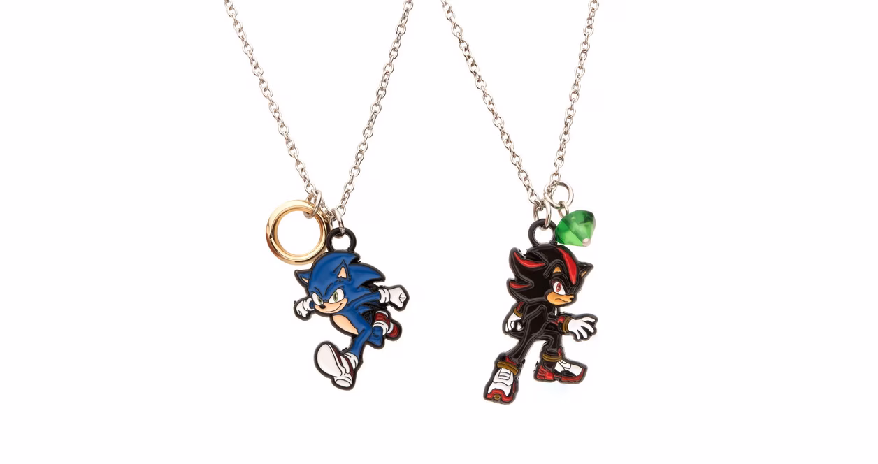 GameStop Sonic the Hedgehog Shadow and Sonic Best Friends Necklace Set GameStop Exclusive