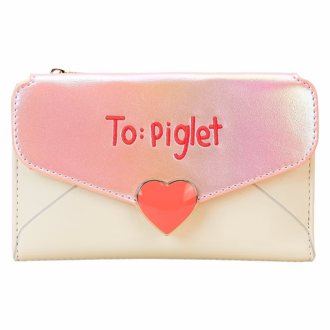 GameStop Loungefly Disney Winnie the Pooh Love Letter Flap Bifold Wallet
