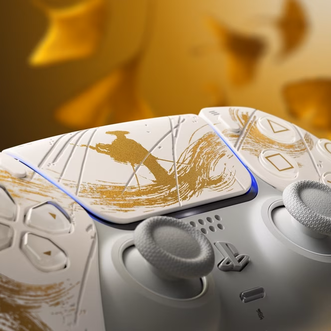 GameStop Sony DualSense Wireless Controller for PlayStation 5 - Ghost of Yotei Gold Limited Edition