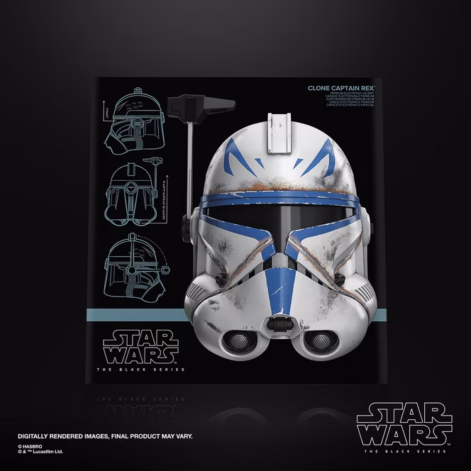 GameStop Hasbro Star Wars The Black Series Star Wars: Ahsoka Captain Rex Adjustable Fit Helmet