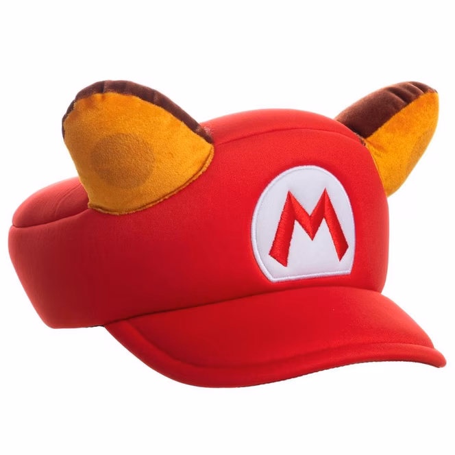 GameStop Super Mario Bros. 3 Mario Tanooki Raccoon 3D Ears Replica Hat