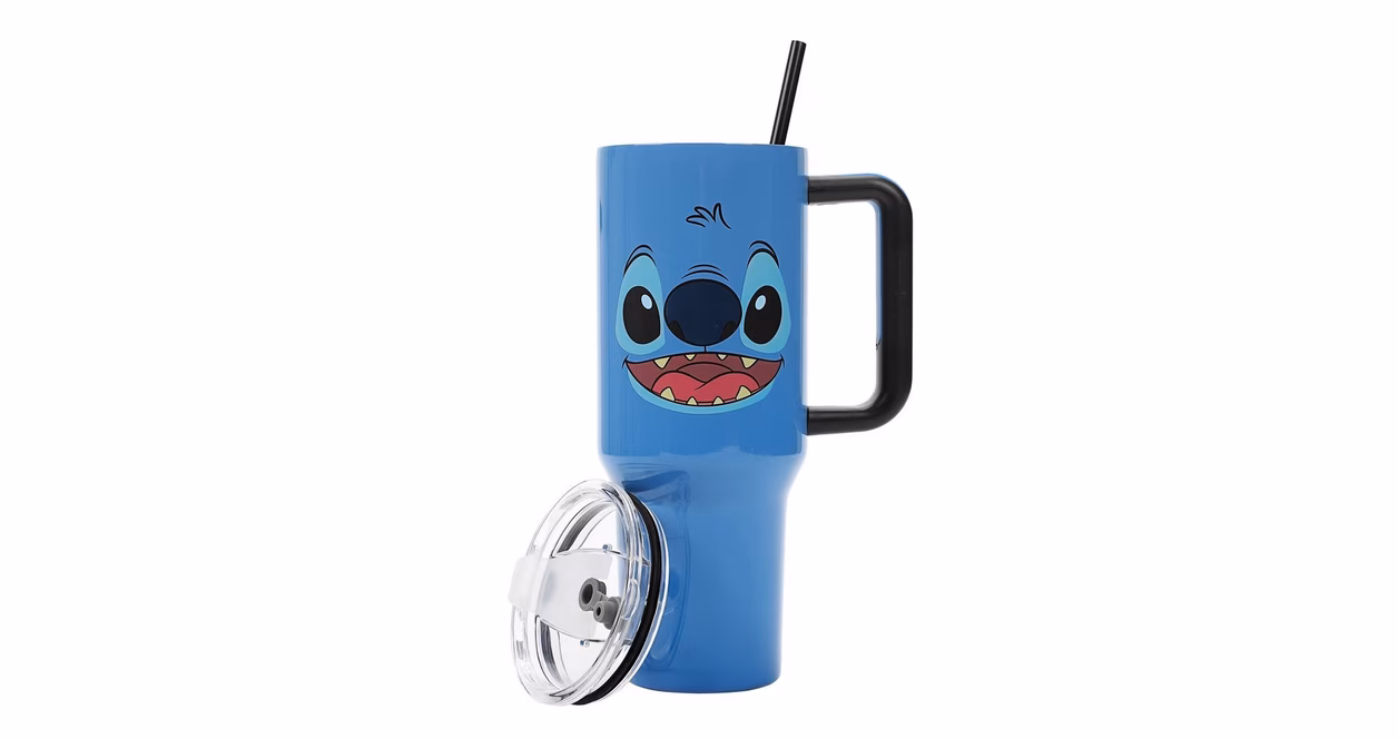 GameStop Lilo and Stitch - Stitch Big Face 40oz Stainless Steel Tumbler with Handle