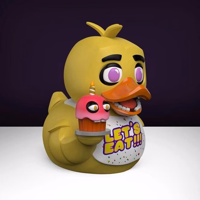 GameStop Tubbz Five Nights at Freddy's Chica (1st Edition) 3.54-in Collectible Rubber Duck