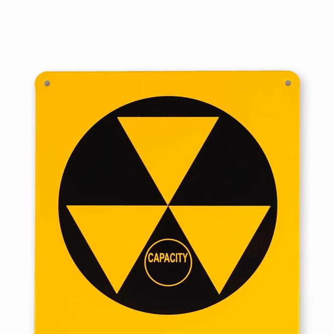 GameStop Vintage Fallout Shelter Nuclear Warning Metal Sign Replica
