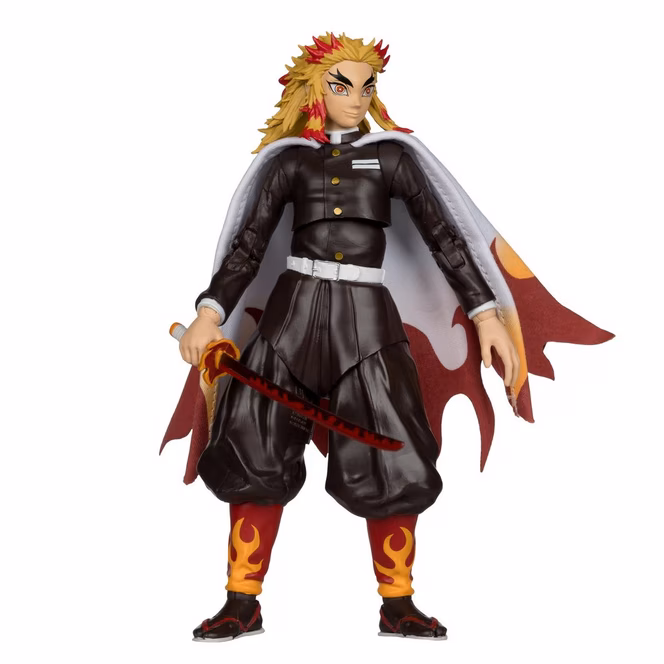 GameStop McFarlane Toys Demon Slayer: Kimetsu No Yaiba Kyojuro Rengoku 7-in Action Figure