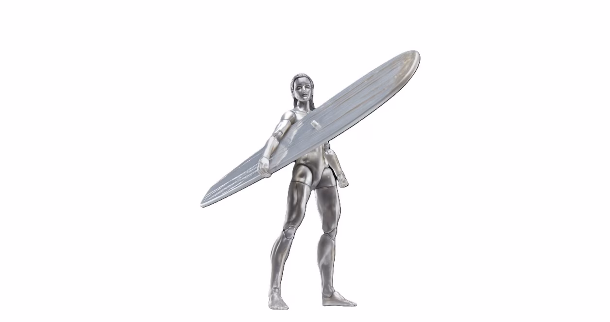 GameStop Hasbro Marvel Fantastic Four: First Steps Silver Surfer (Legends Series) 6-in Action Figure