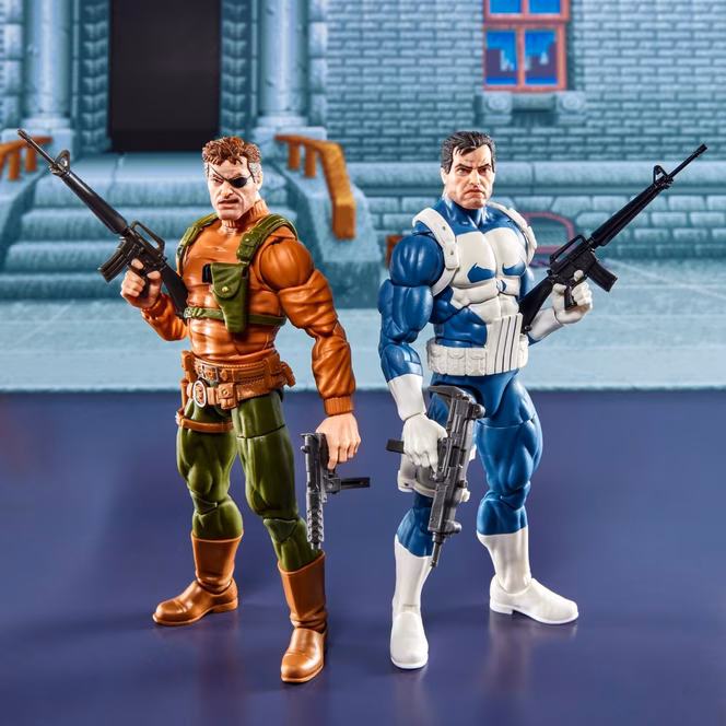GameStop Hasbro Marvel Legends Series Gamerverse Punisher and Nick Fury 6-In Action Figure Set