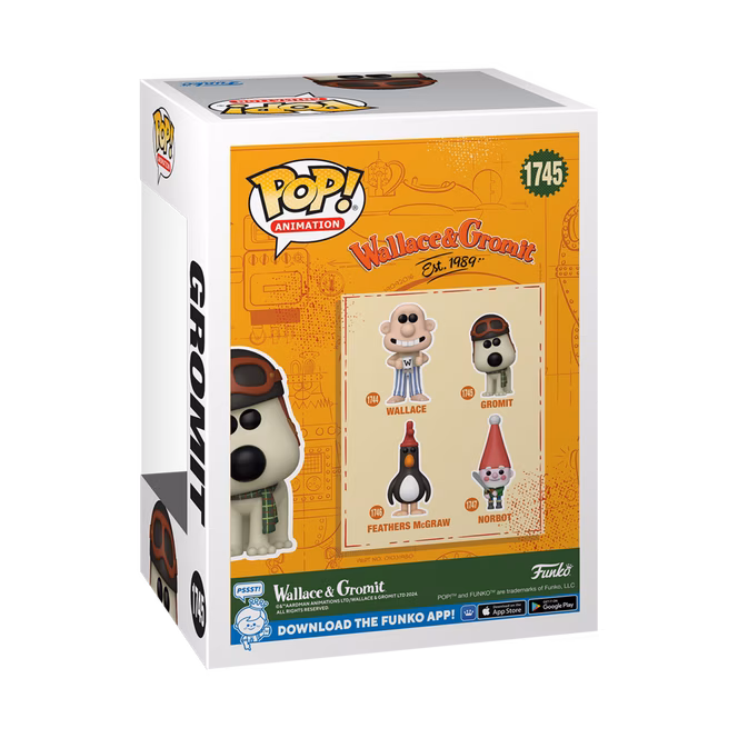 GameStop Funko POP! Animation: Wallace and Gromit 3.55-in Vinyl Figure