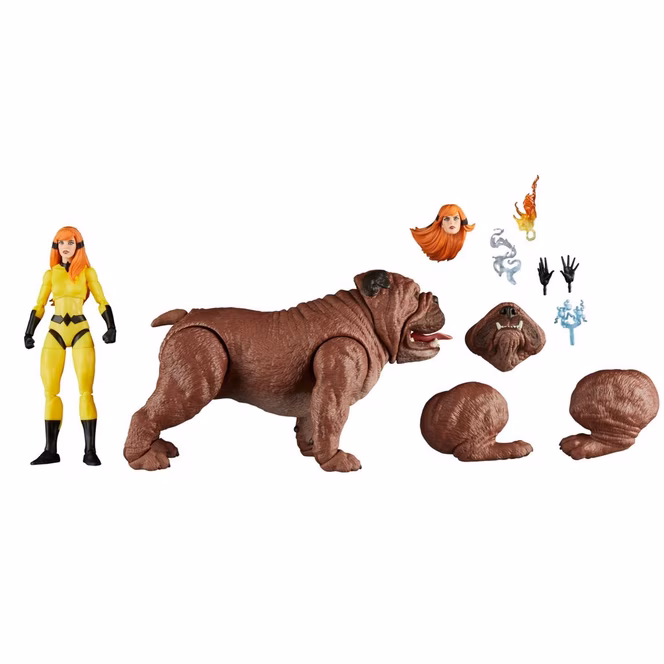 GameStop Hasbro Marvel Legends Marvel's Crystal and Lockjaw Figure Set