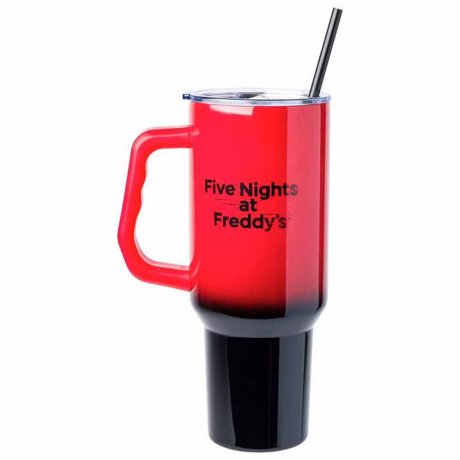 GameStop Five Nights At Freddy's Special Delivery Freddy Let's Party Ombre 40oz Stainless Steel Tumbler with Handle