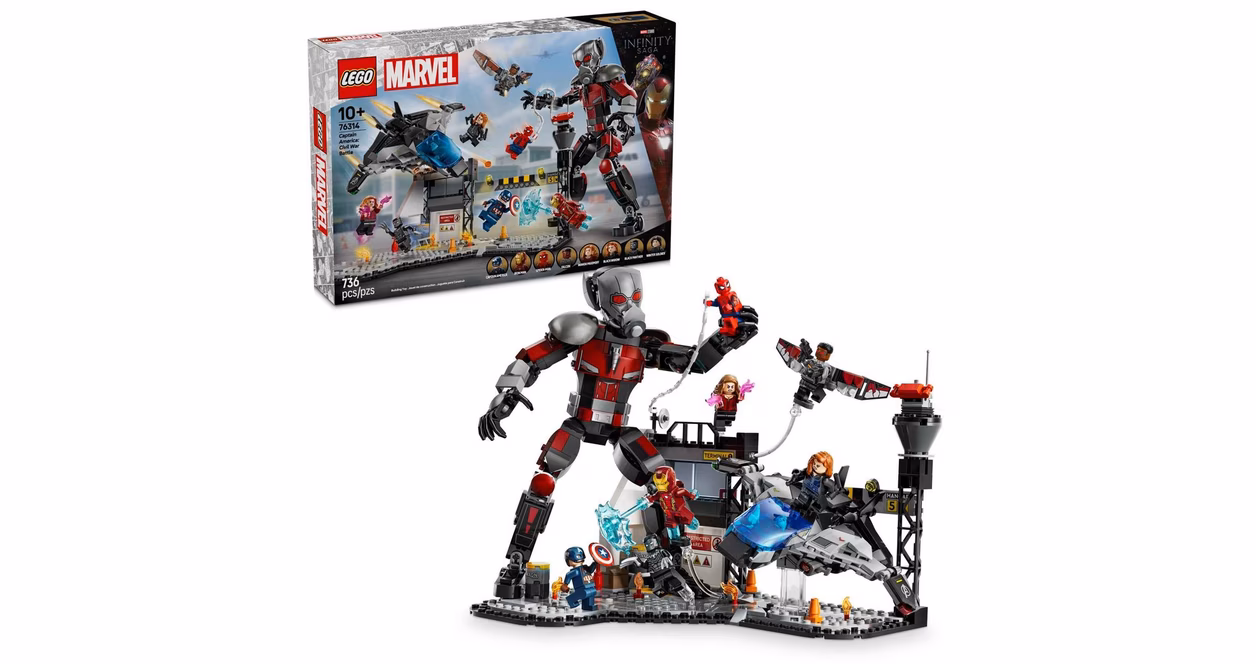 GameStop LEGO Super Heroes Marvel Captain America: Civil War Action Battle Building Toy 76314