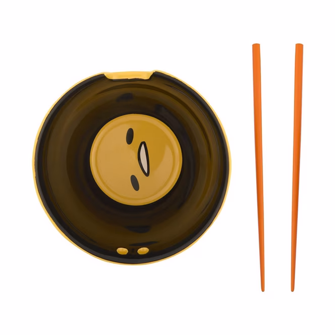 GameStop Gudetama Ceramic Ramen Bowl with Chopsticks