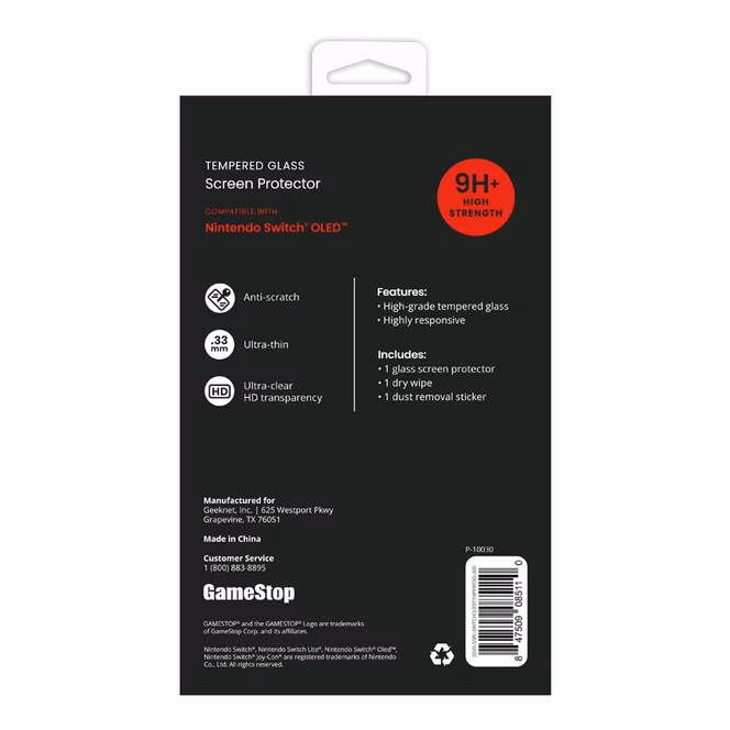 GameStop GameStop Tempered Glass for Nintendo Switch OLED