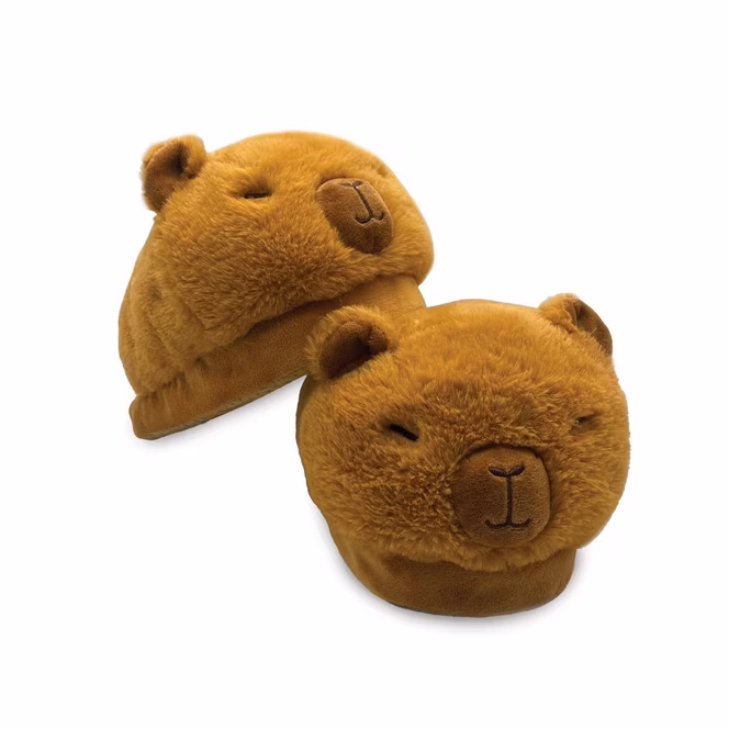 GameStop Capybara Fuzzy Unisex Slippers GameStop Exclusive