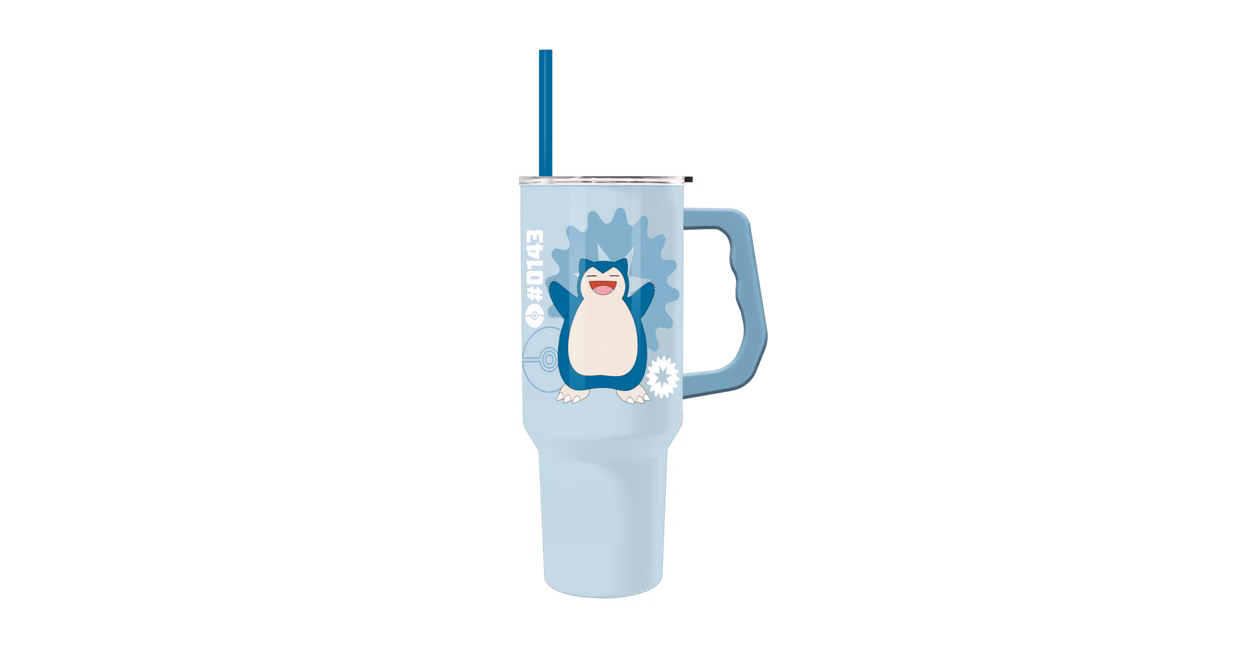 GameStop Pokemon Snorlax 40oz Stainless Steel Tumbler with Handle