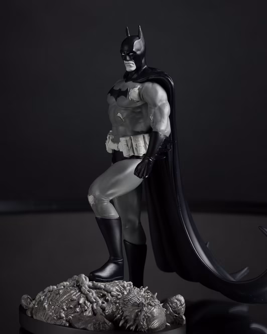 GameStop McFarlane Toys DC Direct Batman by Bjorn Barends (Batman Black and White) 1:10 Scale Resin Statue
