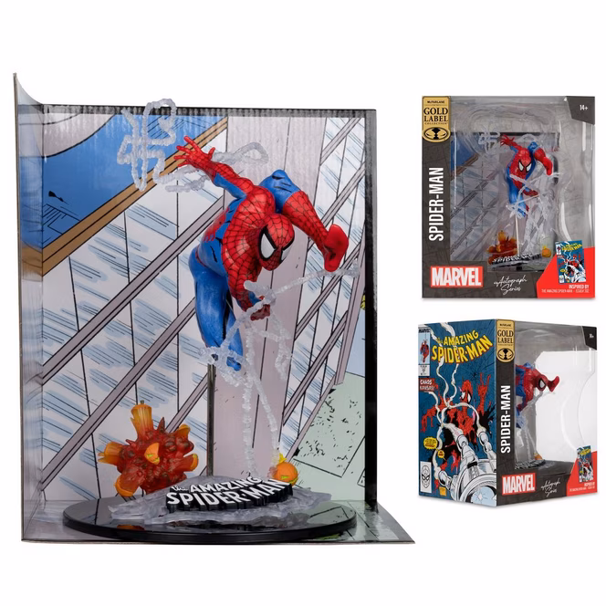 GameStop McFarlane Toys Marvel Collection The Amazing Spider-Man (Issue 302) 1:10th Scale Figure with Autograph GameStop Exclusive