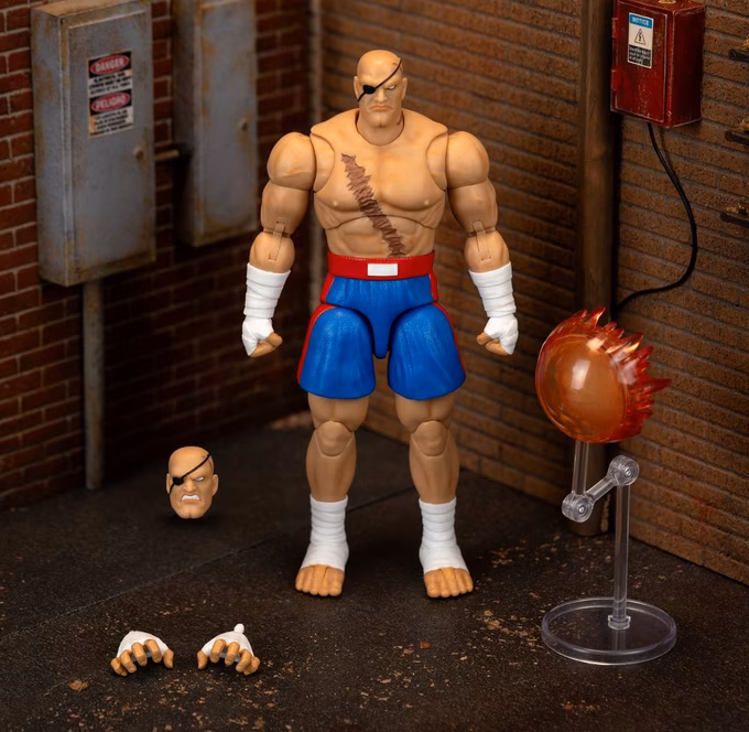 GameStop Ultra Street Fighter II Sagat Deluxe 6-In Action Figure